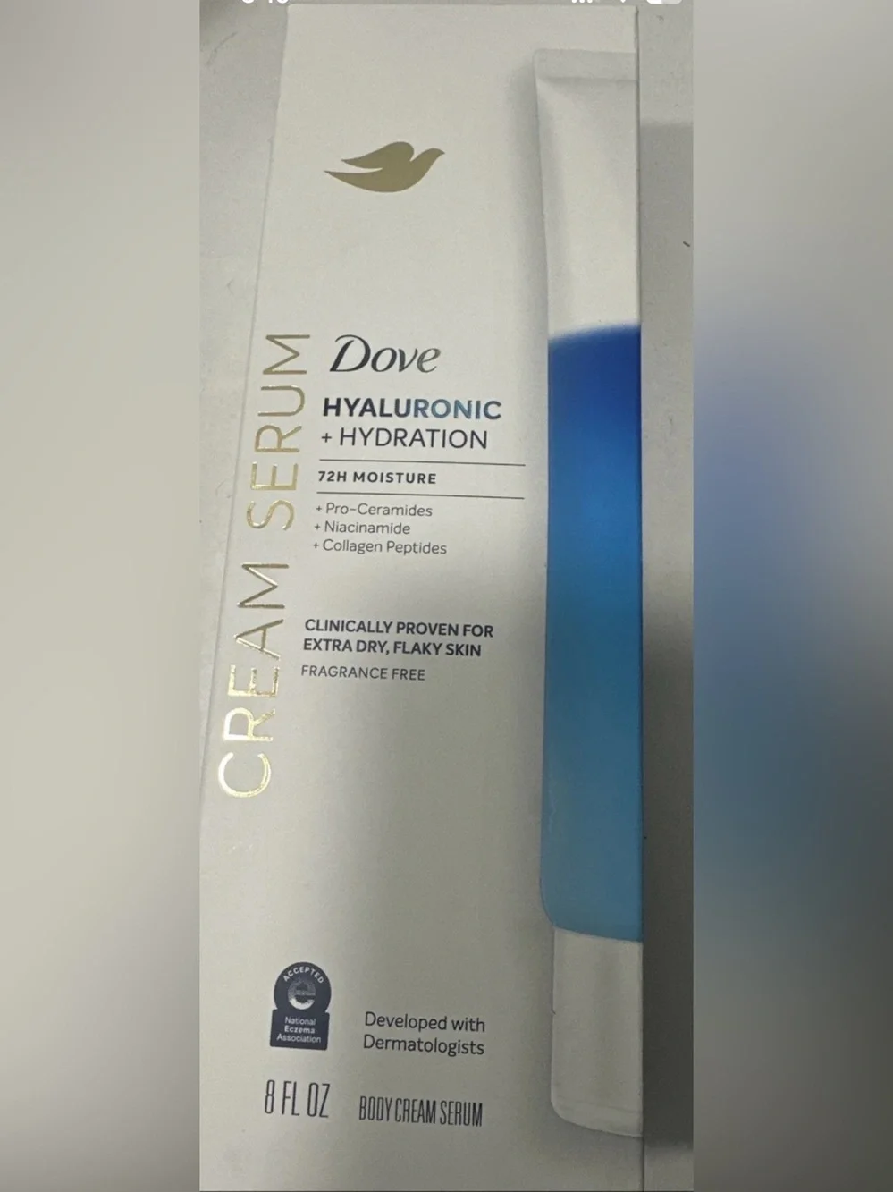 Dove Hyaluronic + Hydration Body Cream Serum — Blue